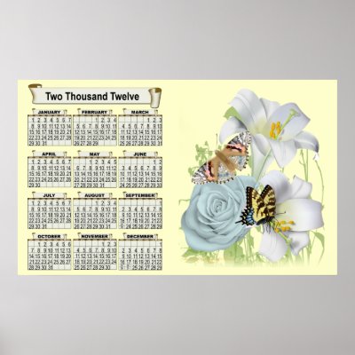 2012 Poster Calendar by wizardmarilyn
