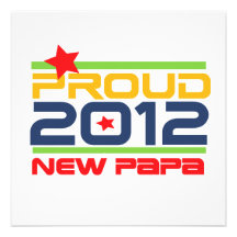 2012 Proud New Papa T-shirts and Gifts Announcement