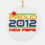 2012 Proud New Papa T-shirts and Gifts Christmas Ornament