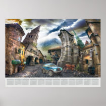 2012 Raro Pueblo - Poster-Type Wall Calendar