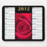 2012 Red Rose Calendar Mousepad
