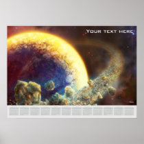 2012 Spacerock VIII - Poster-Type Wall Calendar