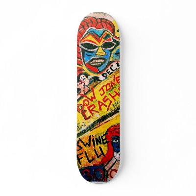 2012 SWINE FLU SKATE DECK by nocklist