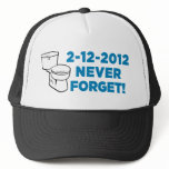 2012 Toilet Flush Never Forget Hats