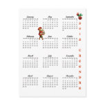 2012 Vintage Christmas Wishes Postcard Calendar #2