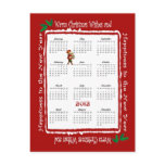 2012 Vintage Christmas Wishes Postcard Calendar #2