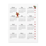 2012 Vintage Christmas Wishes Postcard Calendar #4