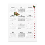 2012 Vintage Christmas Wishes Postcard Calendar #5