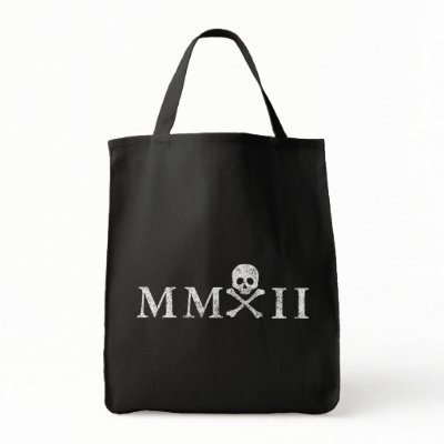 2012 with Skull Tote Bags by EquinoxGrafix