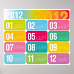 2012 Yearly Calendar Poster