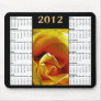 2012 Yellow Rose Calendar Mousepad
