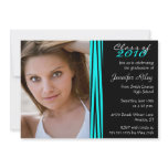2012 Zebra print stylish graduation party invite