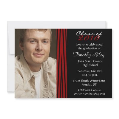2012 Zebra print stylish graduation party invite by Jamene