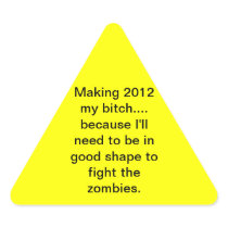 2012 Zombie Exercise Sticker