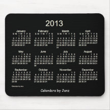 2013 Calendar Antique Neon Mouse Pad