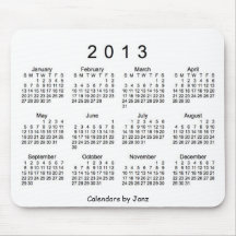 2013 Calendar Mouse Pad