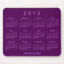 2013 Calendar Mousemats