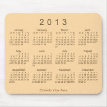2013 Calendar Mousepad