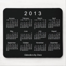 2013 Calendar Mousepads