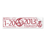 2013 End of an Error Anti Obama Gear bumper stickers