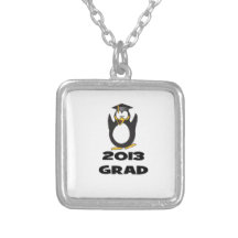 2013 Graduation Funny Penguin Personalized Necklace