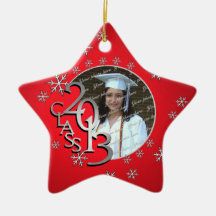 2013 Star Graduate Photo Christmas Ornaments