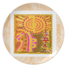 2013 ver. REIKI Healing Symbols Dinner Plate
