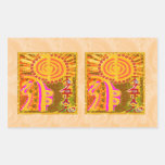 2013 ver. REIKI Healing Symbols Rectangle Sticker
