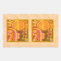 2013 ver. REIKI Healing Symbols Rectangle Sticker