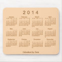 2014 Calendar mousepads