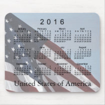 2016 Calendar Mouse Pad