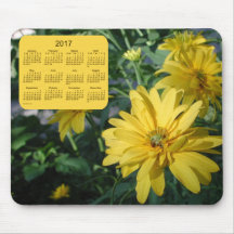 2017 Floral Calendar Mousepad