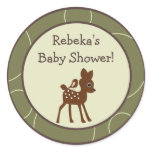 20 - 1.5" Favour Stickers Forrest Animal Owl Deer