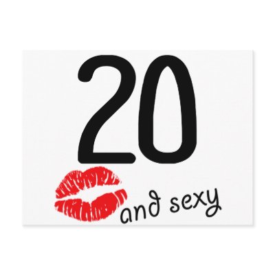 20 and sexy postcard by fotologica