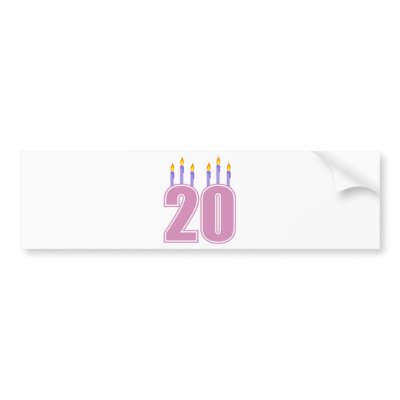 20 Birthday Candles (Purple / Pink) by LushLaundry