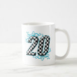 20 checkers flag number mug