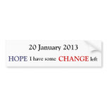 20 January 2013 bumper stickers