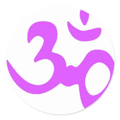 20 Om Stickers Purple by SpunkyMonkeyShop