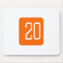 #20 Orange Square Mouse Pad