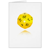 20-sided Die Cards