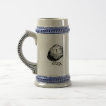 20 sided die crap luck mugs
