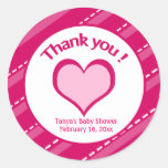 20 Valentines Day Heart Thank you Stickers stickers