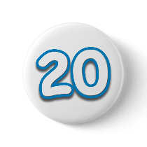 20 Year Birthday or Anniversary - Add Text Buttons