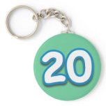 20 Year Birthday or Anniversary - Add Text Key Chains
