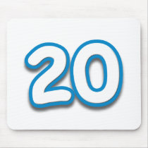 20 Year Birthday or Anniversary - Add Text Mouse Pads