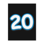 20 Year Birthday or Anniversary - Add Text Postcards