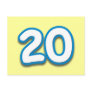 20 Year Birthday or Anniversary - Add Text Post Cards