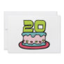 20 Year Old Birthday Cake Custom Invites