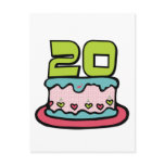 20 Year Old Birthday Cake Post Cards