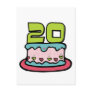 20 Year Old Birthday Cake Post Cards